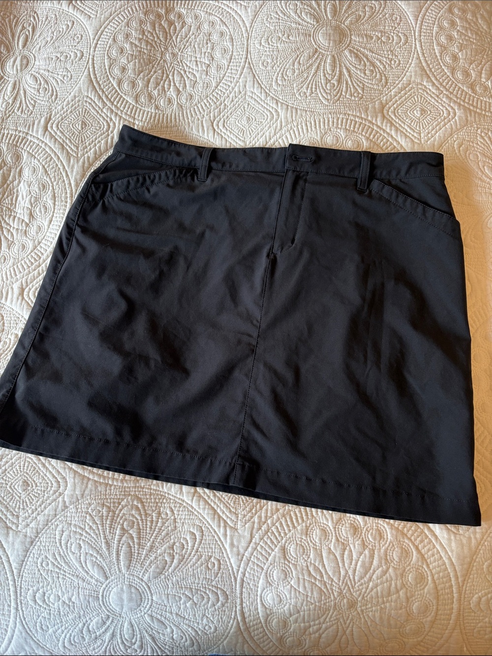 Black Eddie Bauer Black A-Line Skort size 14